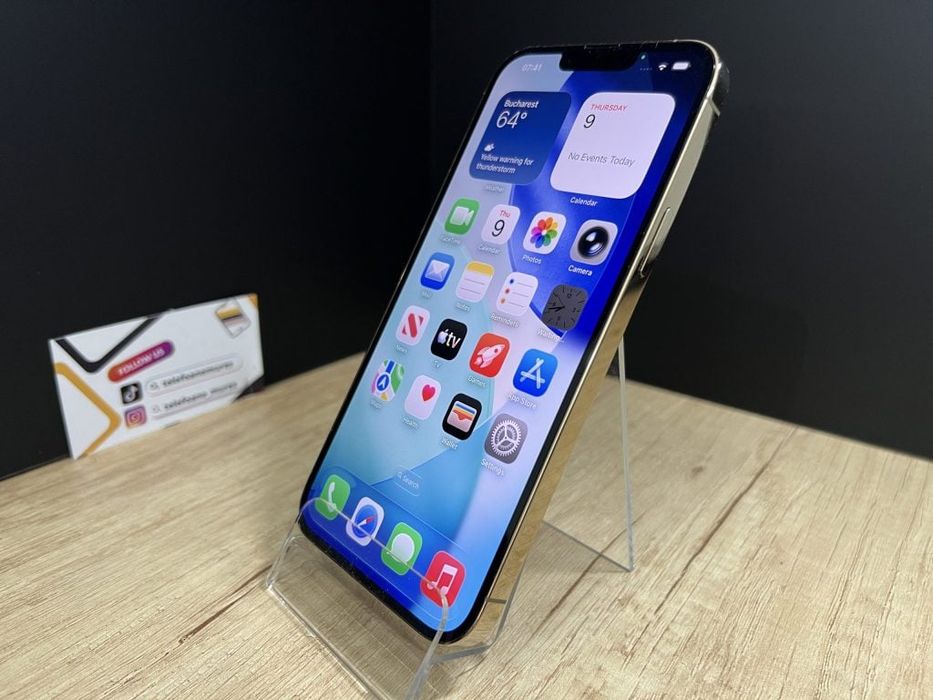 iPhone 13 Pro Max 128Gb Gold Second-Hand 3 ani garanție, Telefoane Mur