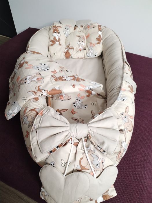Set babynest (set babynest cu pernuta,paturica,salteluta interioara)
