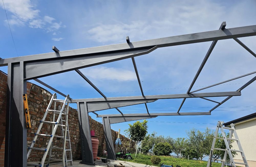Carport auto, structura metalica - livrare si montaj in toata tara
