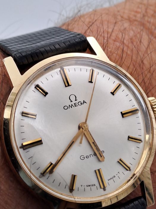 OMEGA. GENEVE  aur masiv 14 kt