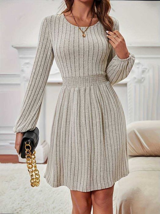 Rochie gri tricotata - M
