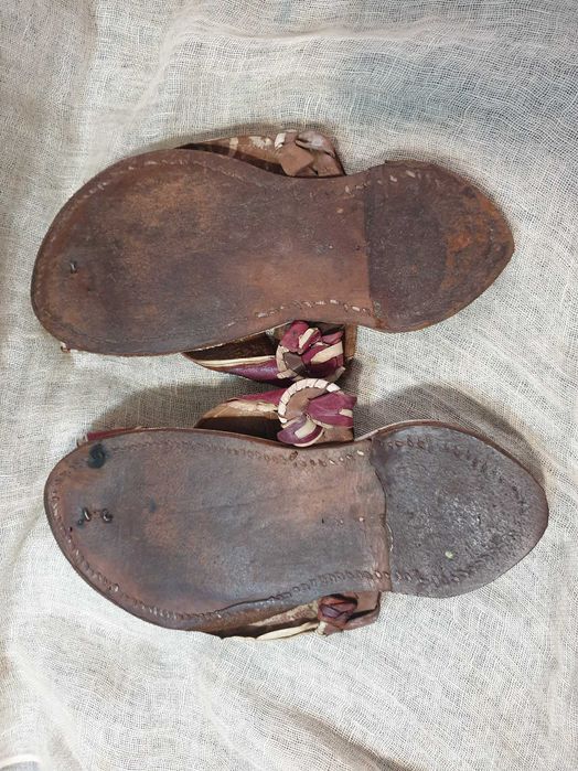 Арабски сандали.От естествена кожа и гьон