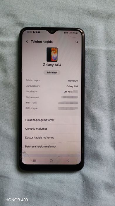 Samsung A04 sotiladi