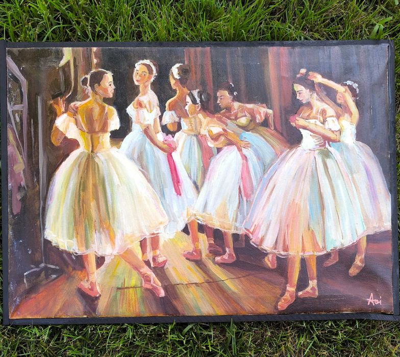 Репродукция картины "Curtain call" маслом