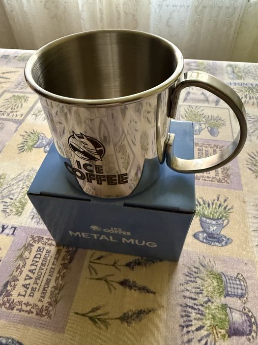 Cana metalica marca ICE COFEE