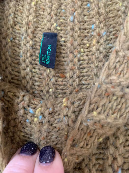 Бенетон плетена рокля