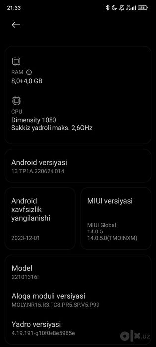 Redmi note 12 pro 5G 8+4/256gb