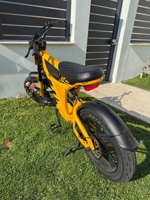 Bicicleta electrica Mangosteen Chopper FT03 50km/h, fara permis