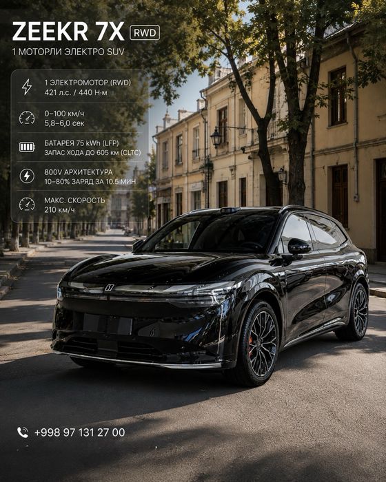ZEEKR 7X Rwd 75 kWh