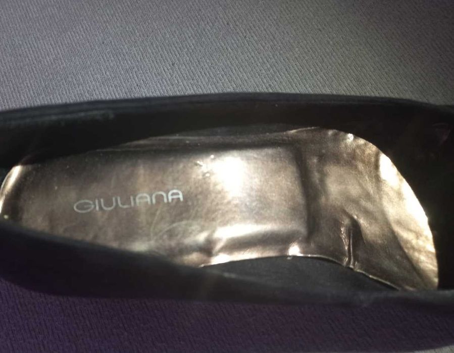 Pantofi dame/femei Giuliana, negri, cu toc, marimea 38 Ieftini!