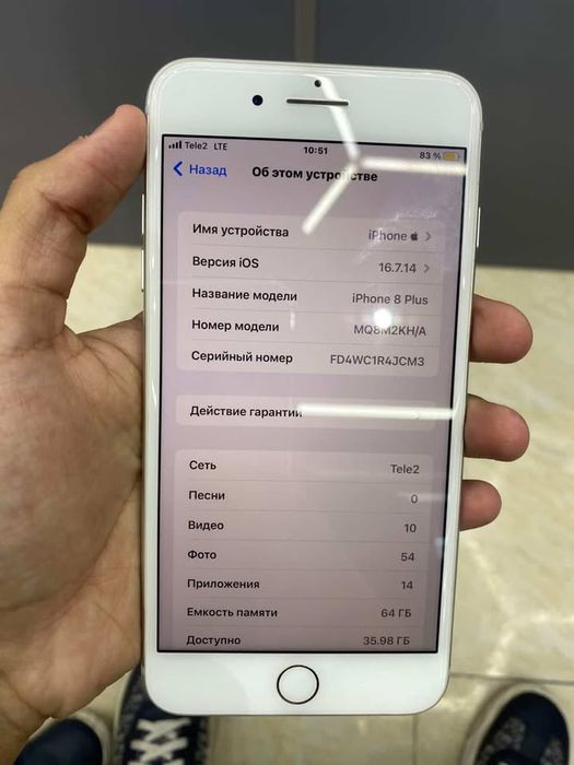 Iphone 8+ с гарантей