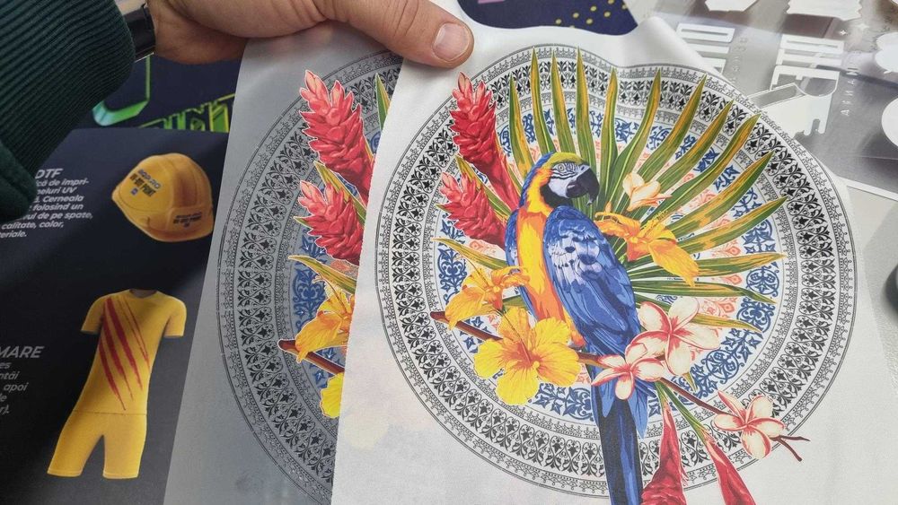 Imprimare DTF Textil la metru in rola 58 cm latime dezlipire la cald