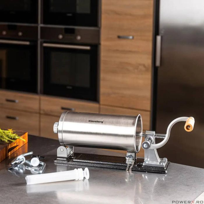 Masina manuala pentru umplut carnati, otel inoxidabil, capacitate 3