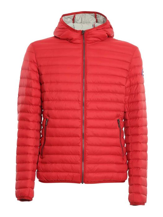 НОВО оригинално червено пухено яке COLMAR размер 56 / XL от Италия