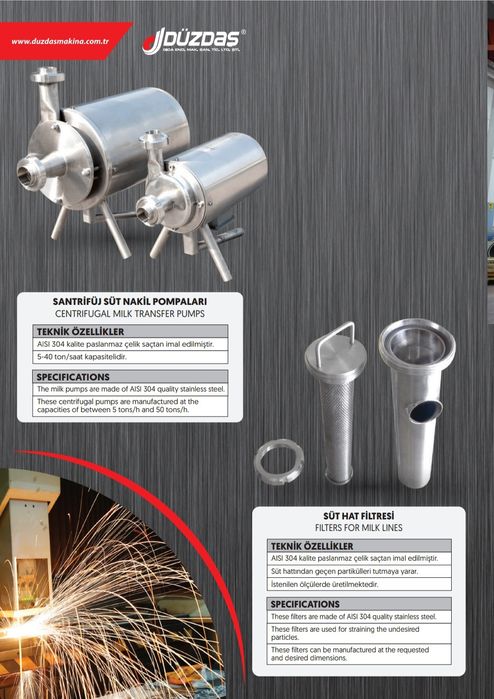 DUZDAS в Узбекистане в наличии ёмкость пастеризация 1тнНасосы от 5тн д