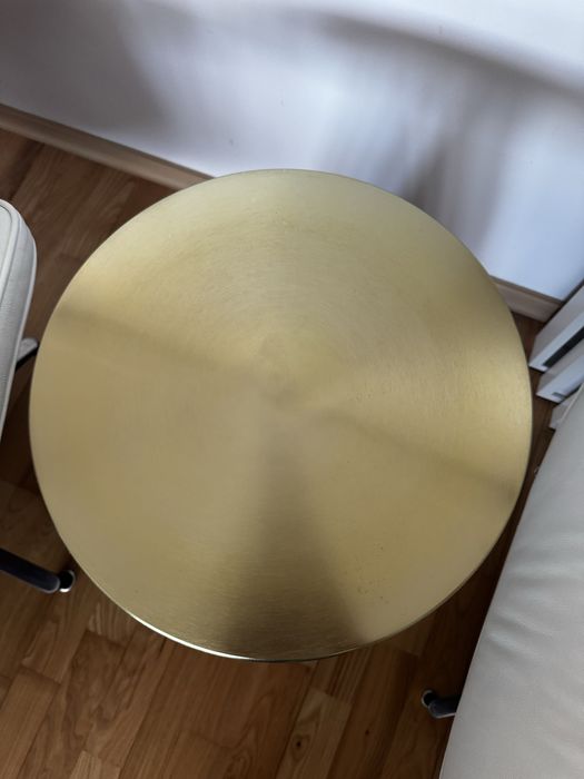 Masuta cafea auriu mat Kave Home - Aluminiu (39 cm)