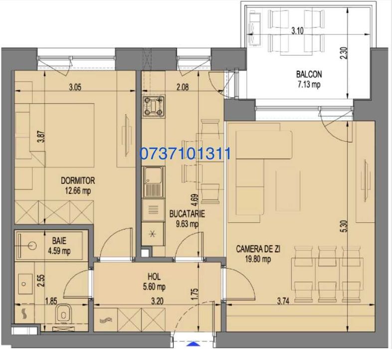 Apartament 2 camere Nusco City Pipera Aviatiei Aurel Vlaicu Sector 2