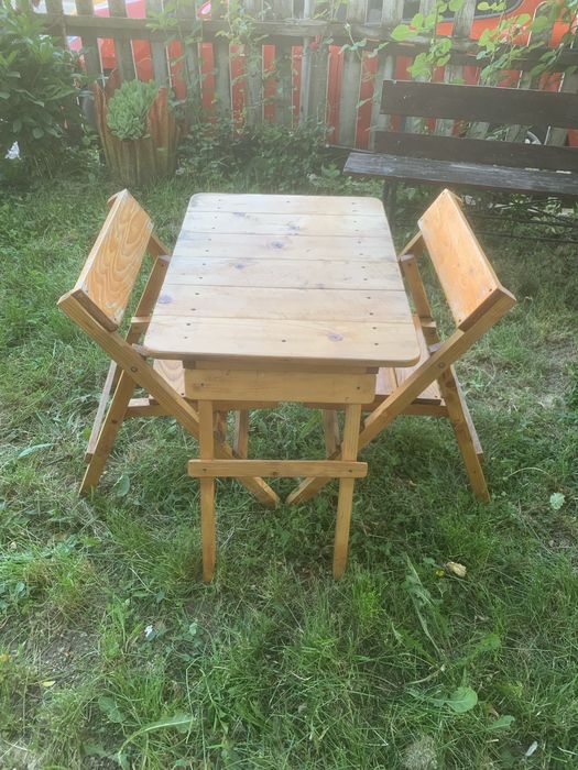 Set masa + 2 scaune pliabile gradina , balcon