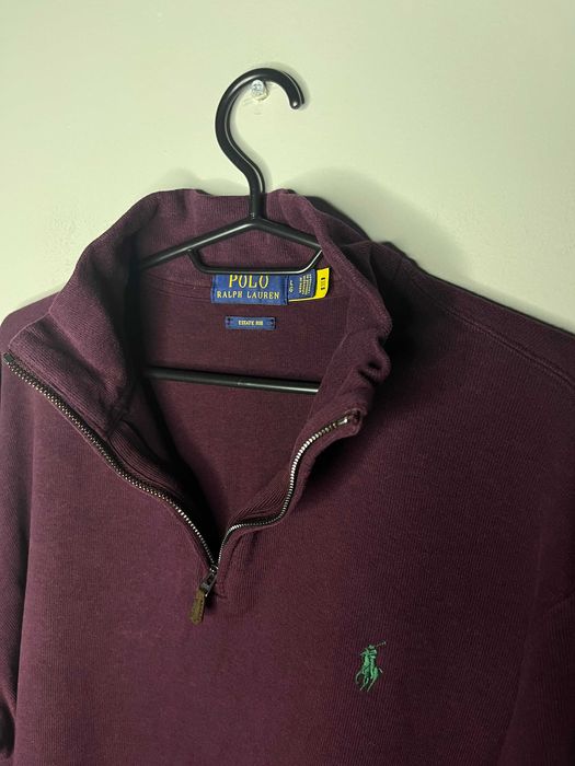 Polo Ralph Lauren Cotton Quarter Zip Estate Rib Sweater Мъжки Пуловер