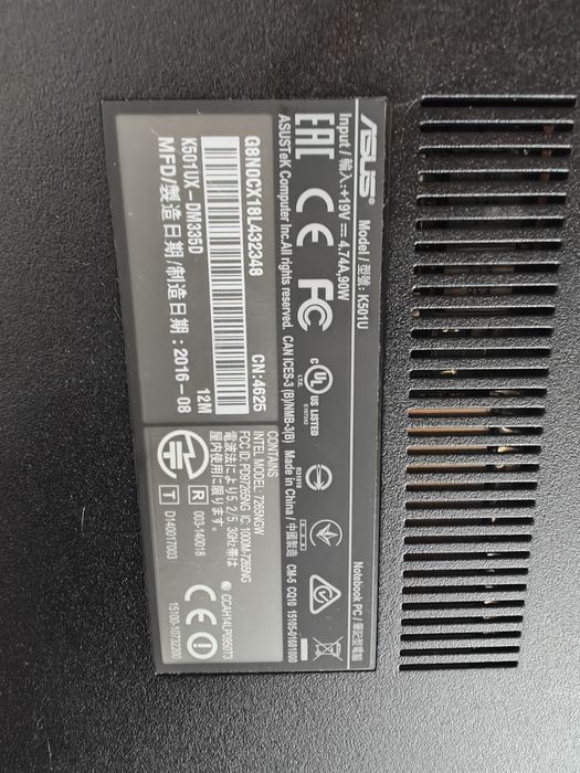 Ноутбук Asus Model K501U