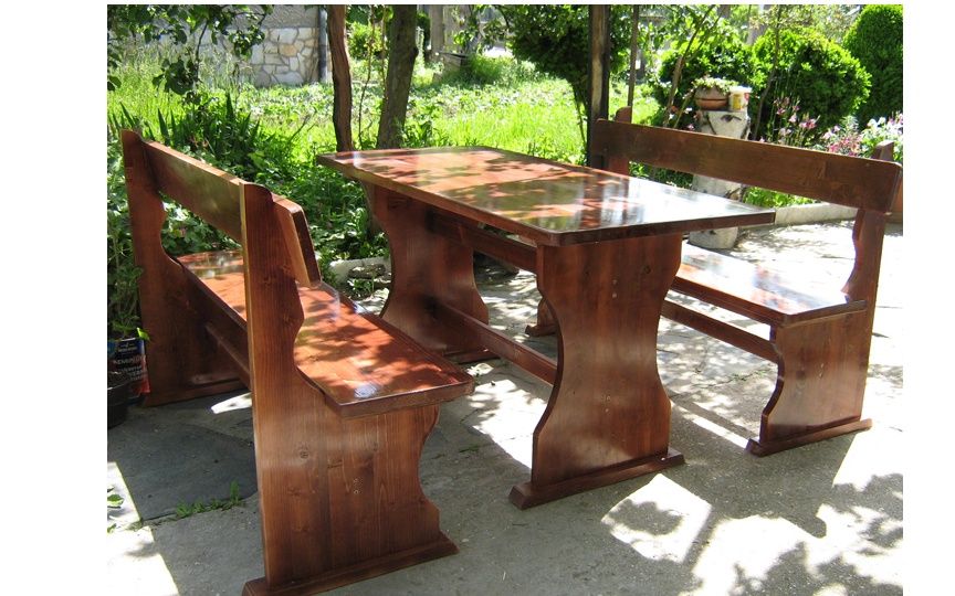 маси и пейки от масив