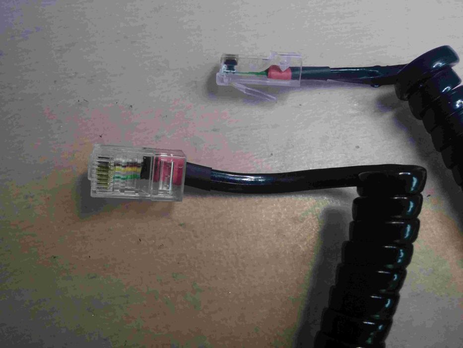 Cablu alimentare statie,Cablu Spiralat Microfon Kenwood, Motorola