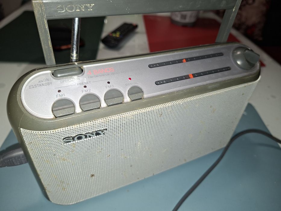 Radio japonez Sony ICF-903L, tuner 4 benzi, 3 canale  programabile