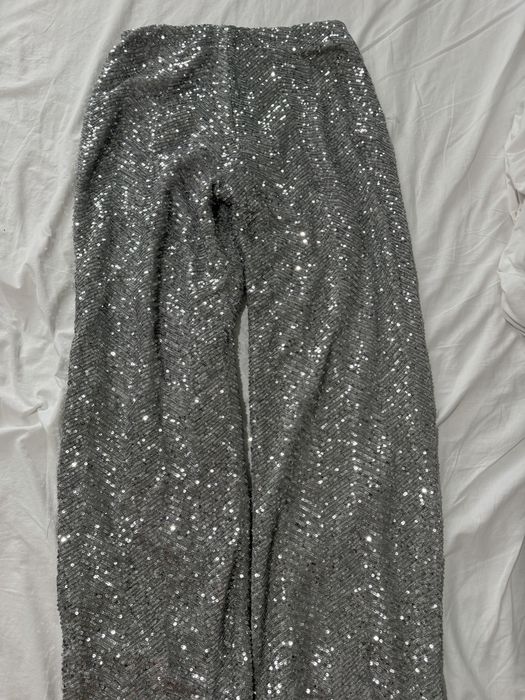 Пайетен панталон H&M