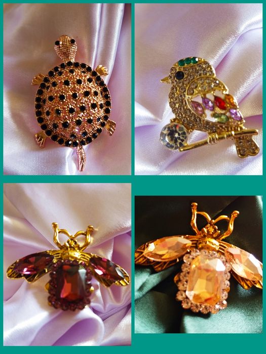 Красивые броши в анималистическом стиле