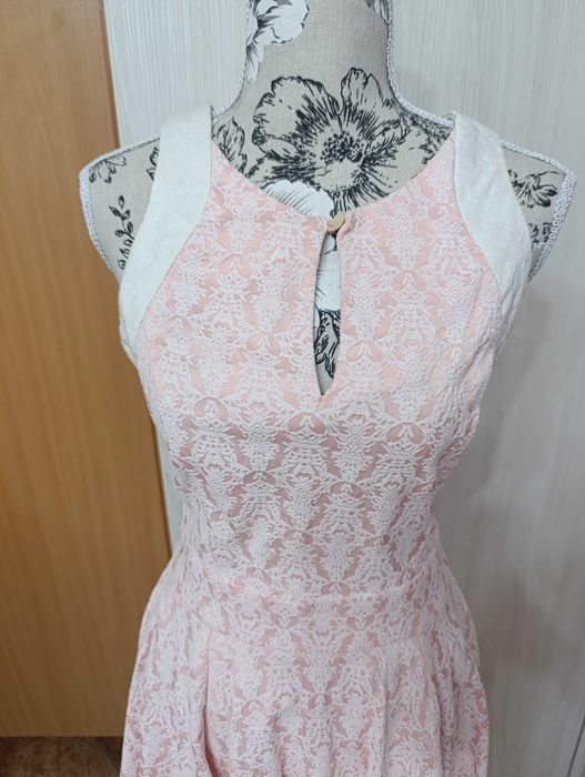 Rochie de vară roz deschis Lashez