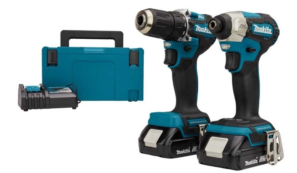 Нов безчетков комплект MAKITA DLX2423AJ 18V  DDF487 + DTD157