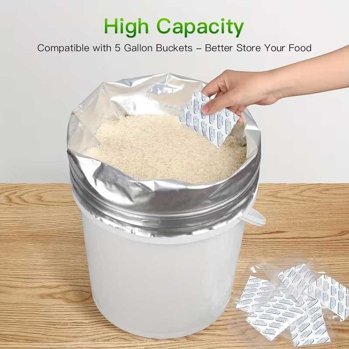 5бр. Пликове MYLAR за Дългосрочно Съхранение на Храна (51x76см)