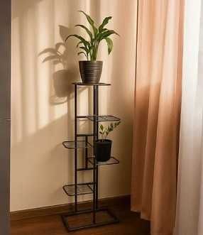 Метален вертикален цветарник 7в1 стойка за 7 саксии