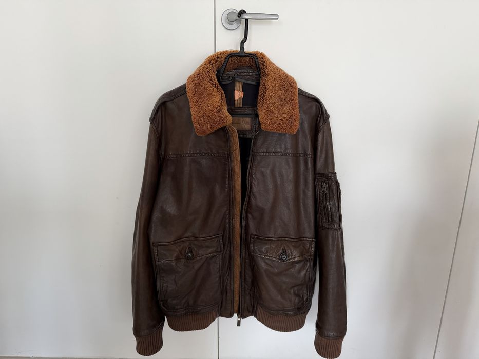 Geaca piele Massimo Dutti
