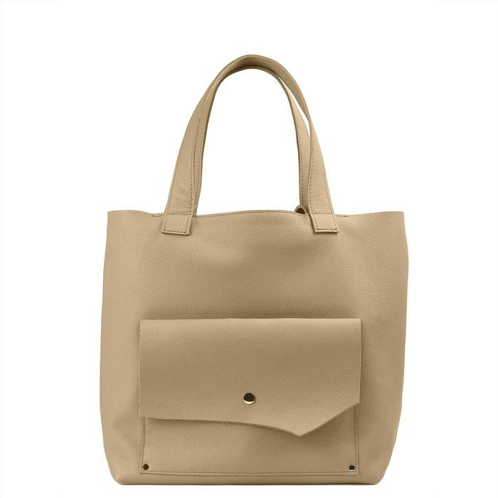 geanta piele Koja Concept, culoare cappucino, noua