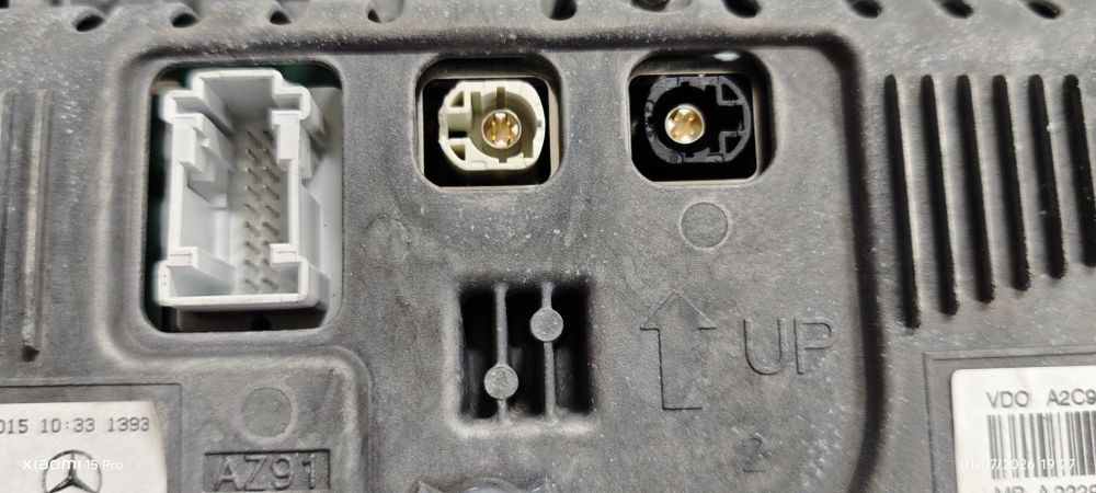 Километраж табло Mercedes W222 с HeadUp