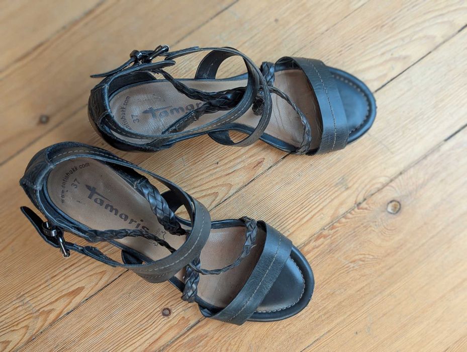 Tamaris сандали на ток 37 номер