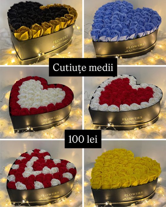 Cutii trandafiri de săpun