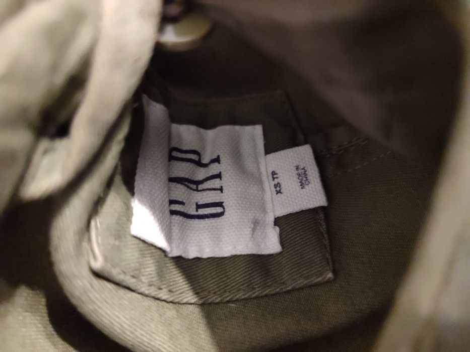 Зелено есенно яке с качулка тип парка