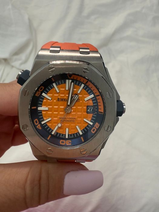 Ceas Audemars Piguet Royal Oak orange Dial