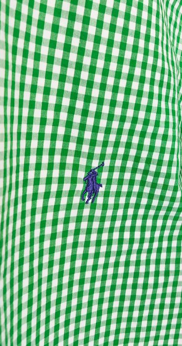 Ralph Lauren Оригинална мъжка риза зелено каре размер 15 / М
