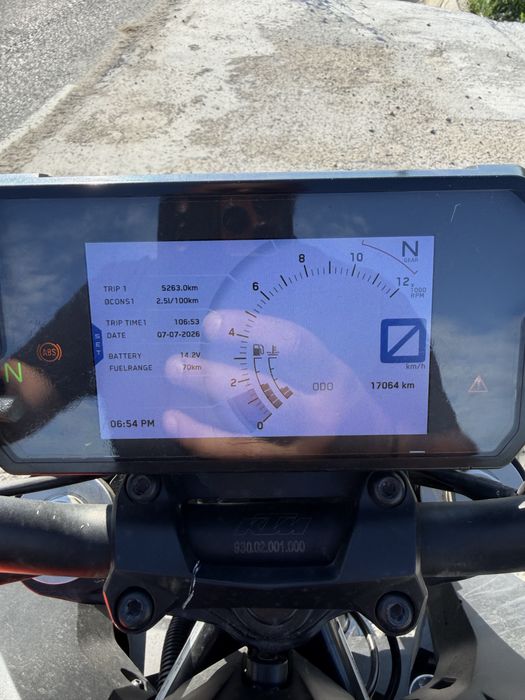 KTM duke 125 2018 avariat