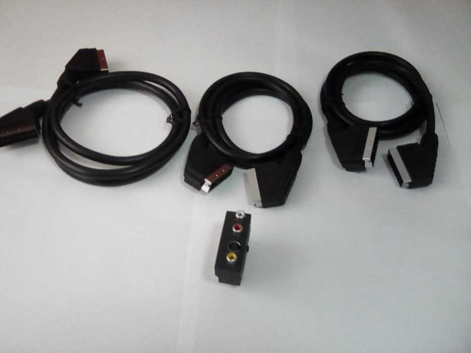 Cabluri euroscart + reductie ESCART la RCA si SVideo