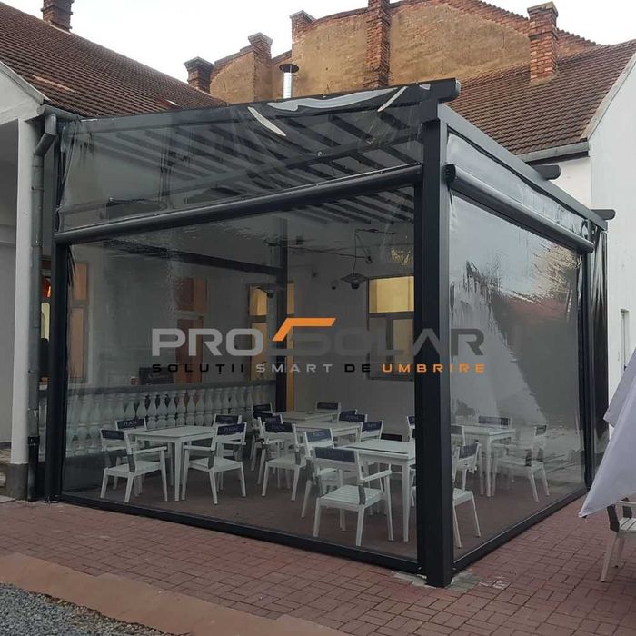 Pergola aluminiu membrana PVC