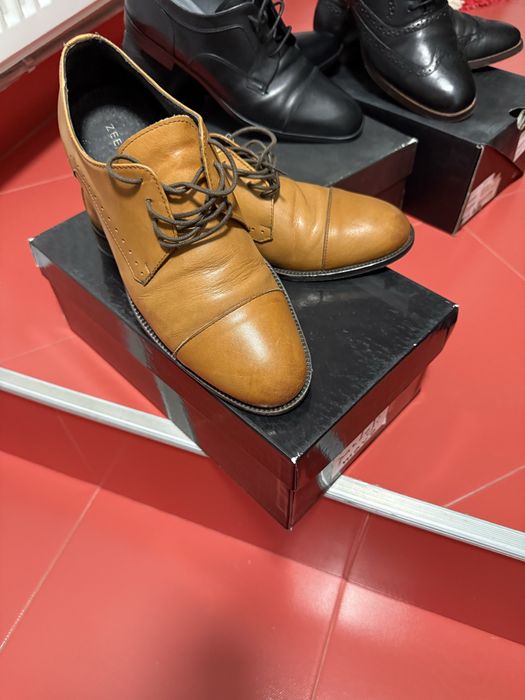Pantofi denis si zee lane piele natura