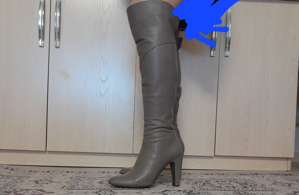 Сапоги кожанные демисезонные