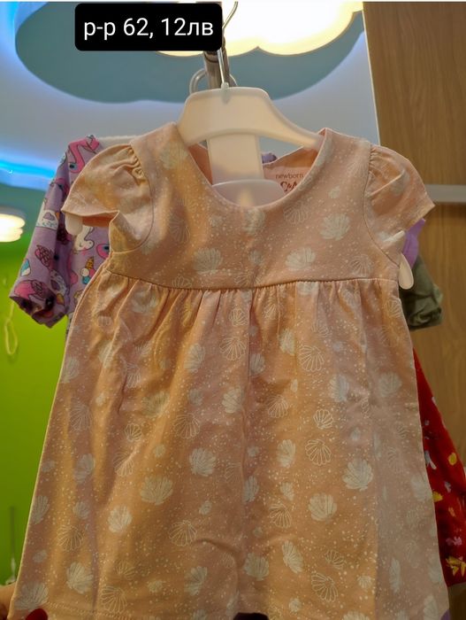 Детски дрехи за момиче от р-р 68 до 86 и две рокли р-р 62