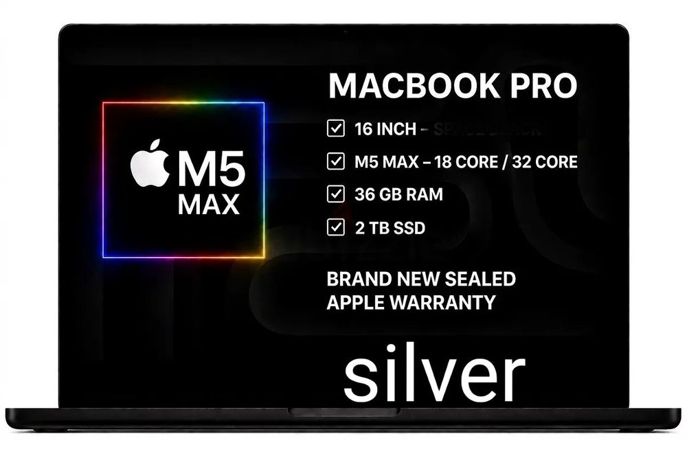 MacBook Pro M5 Max 16 inch 36/2 Silver  из США
