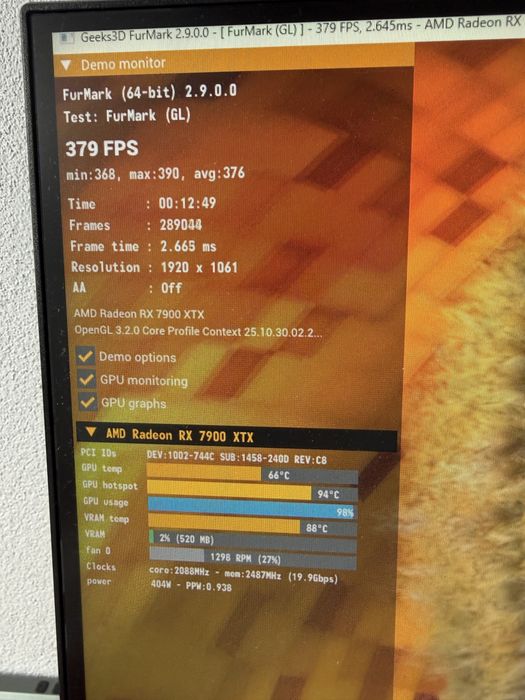 Placa video rx 7900 xtx 24 gb 384 biti ca noua