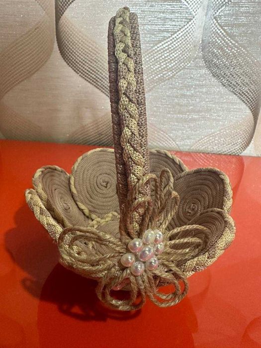 Конфетница из шнура для макраме